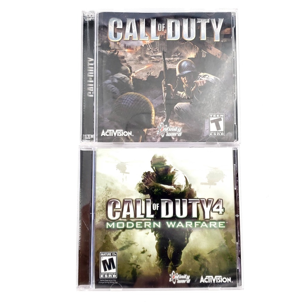 Call of Duty & Call Of Duty 4: Modern Warfare PC Complete In Jewel Cases